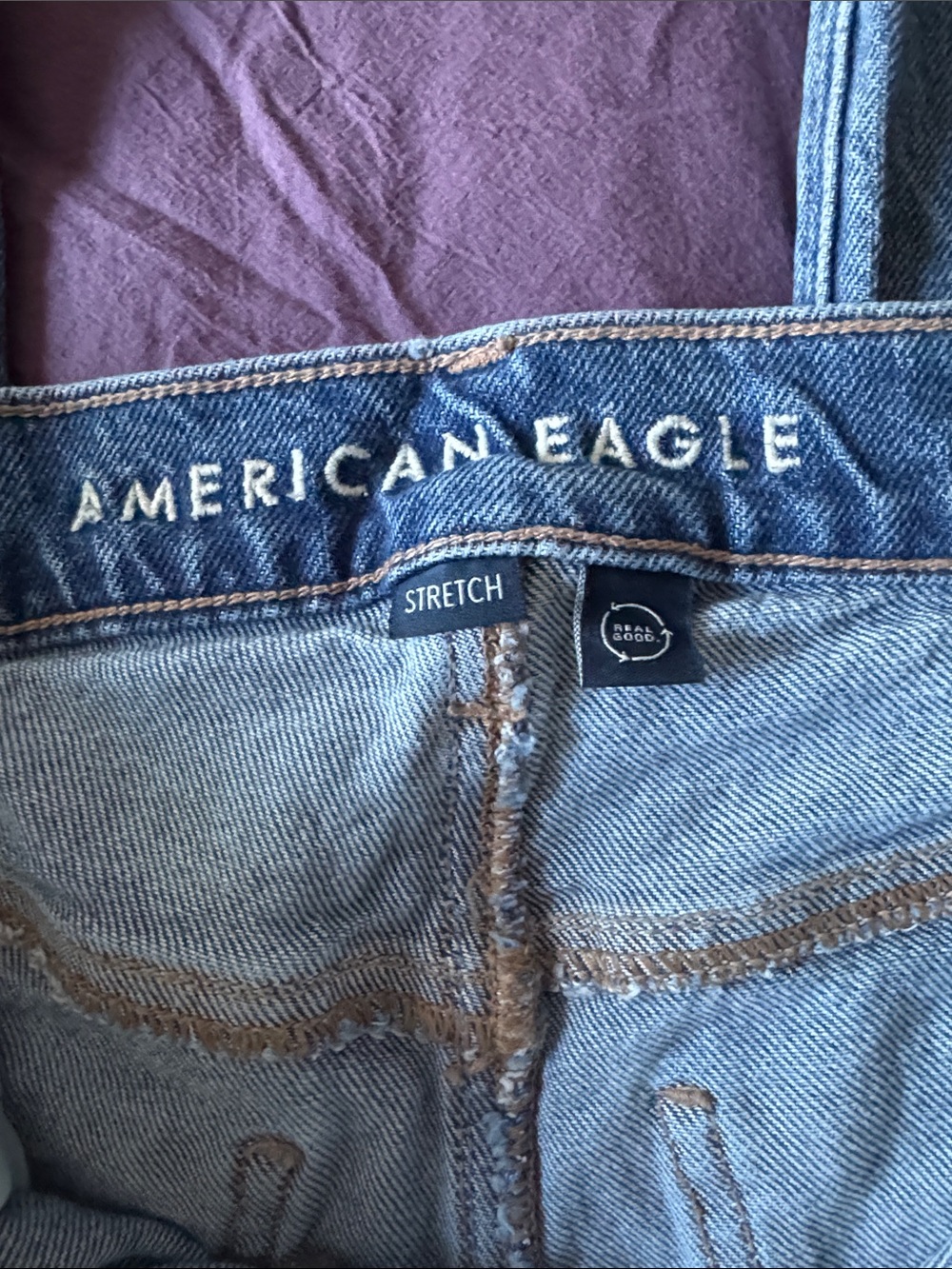 American Eagle Outfitters Classic Blue Denim Jeans - Picture 2 of 5